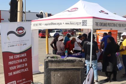 People visit National Consumer Commission outreach stall