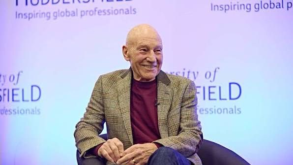Sir Patrick Stewart speaking at University of Huddersfield event